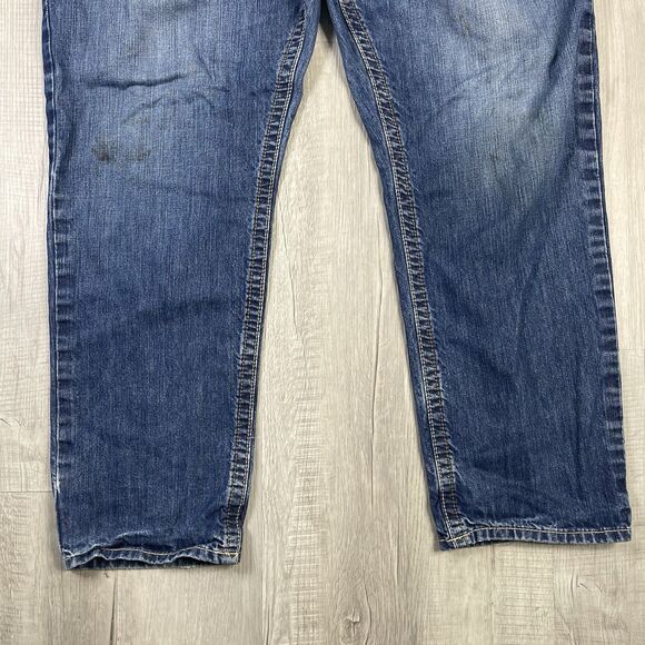 Ariat FR Jeans Mens 44X34 Blue M3 Loose Straight Denim Work Pants CAT 2 X - Picture 3 of 13